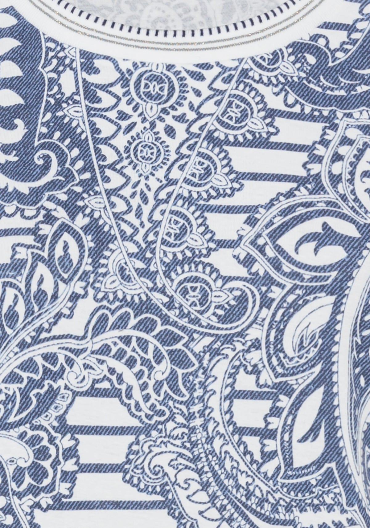 Paisley Denim Print T-Shirt