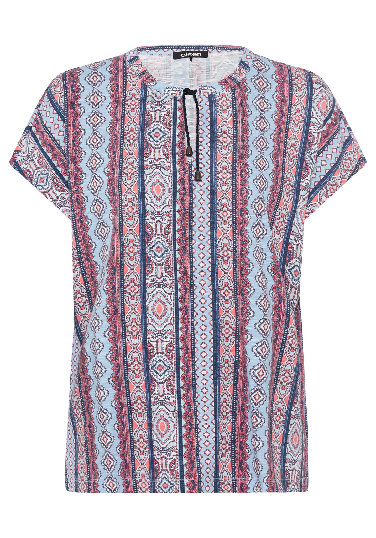 Ornamental Border Print T-Shirt