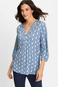Ornamental Print Tunic T-Shirt
