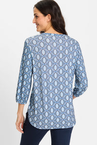 Ornamental Border Print T-Shirt