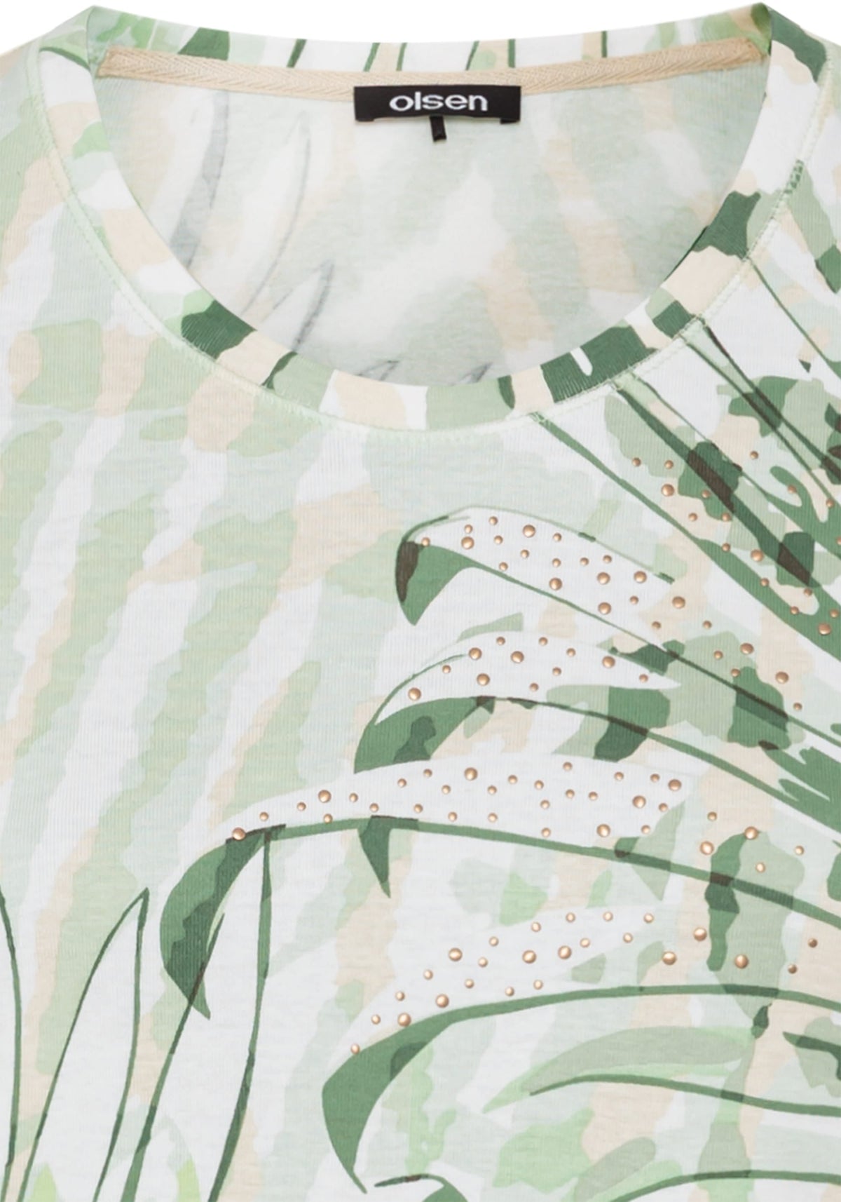 Embellished Palm Print T-Shirt