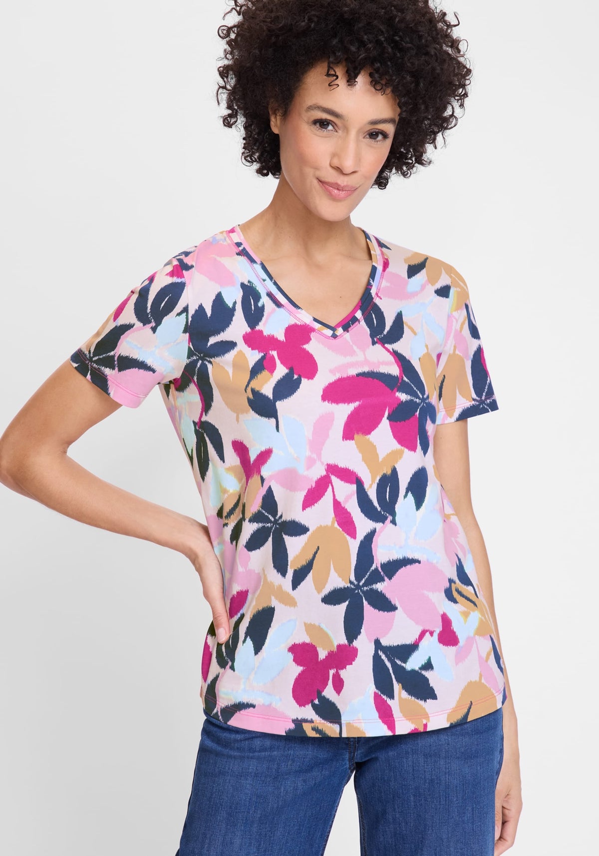 Leaf Print T-Shirt