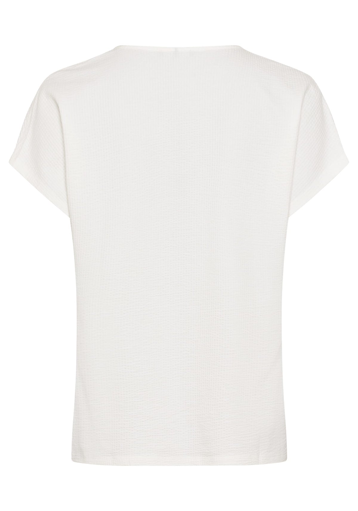 Seersucker V-Neck T-Shirt