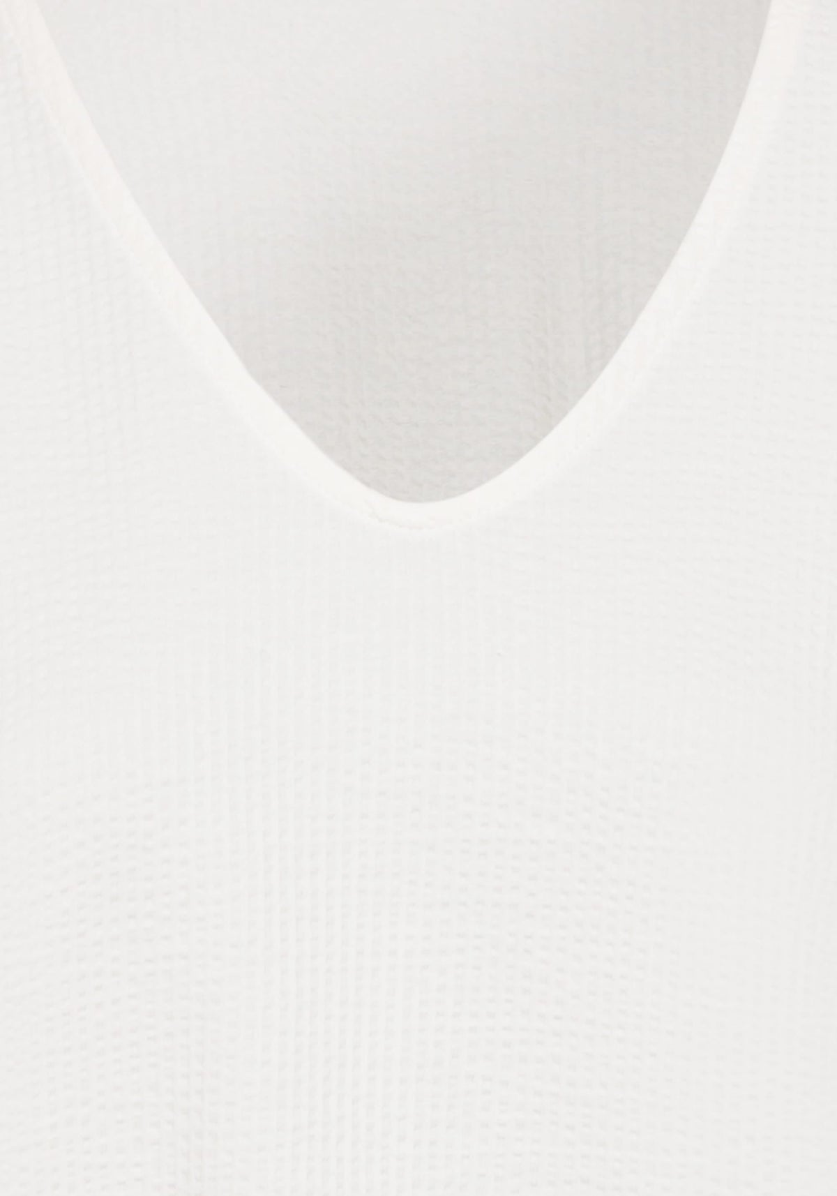 Seersucker V-Neck T-Shirt