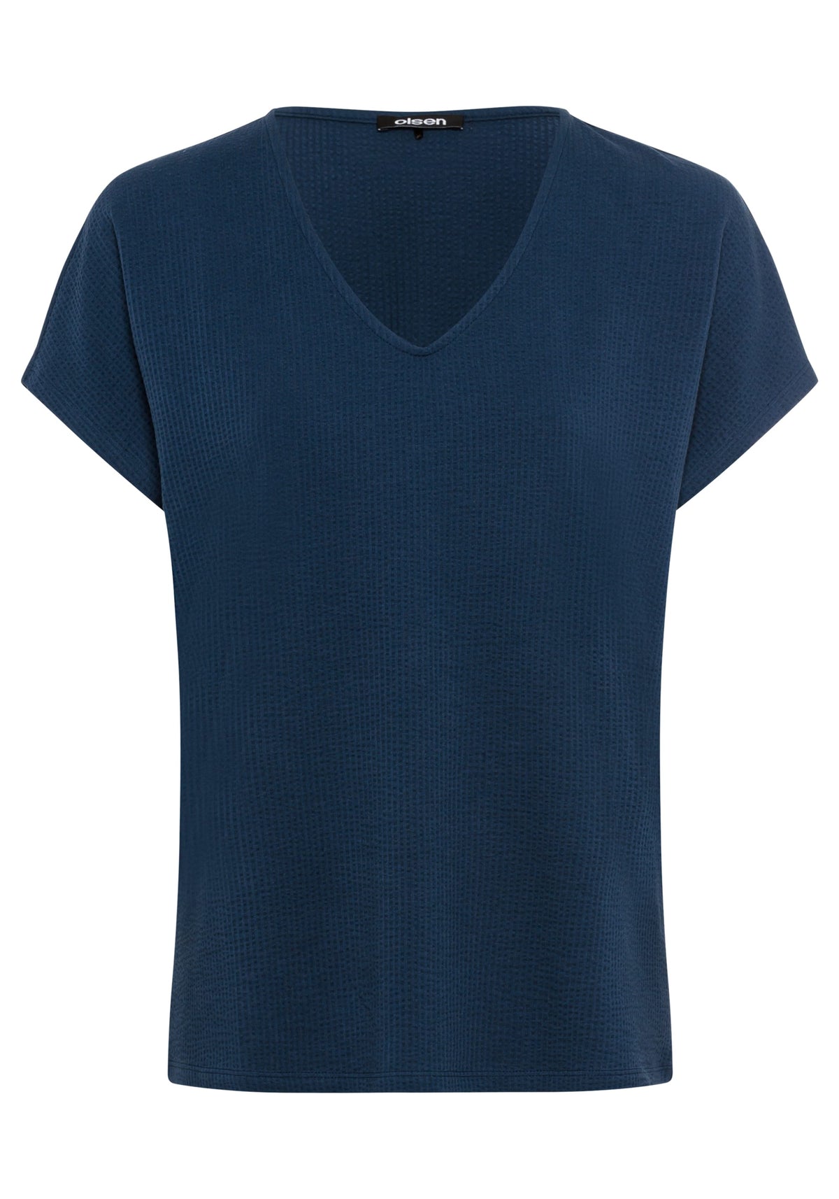 Seersucker V-Neck T-Shirt
