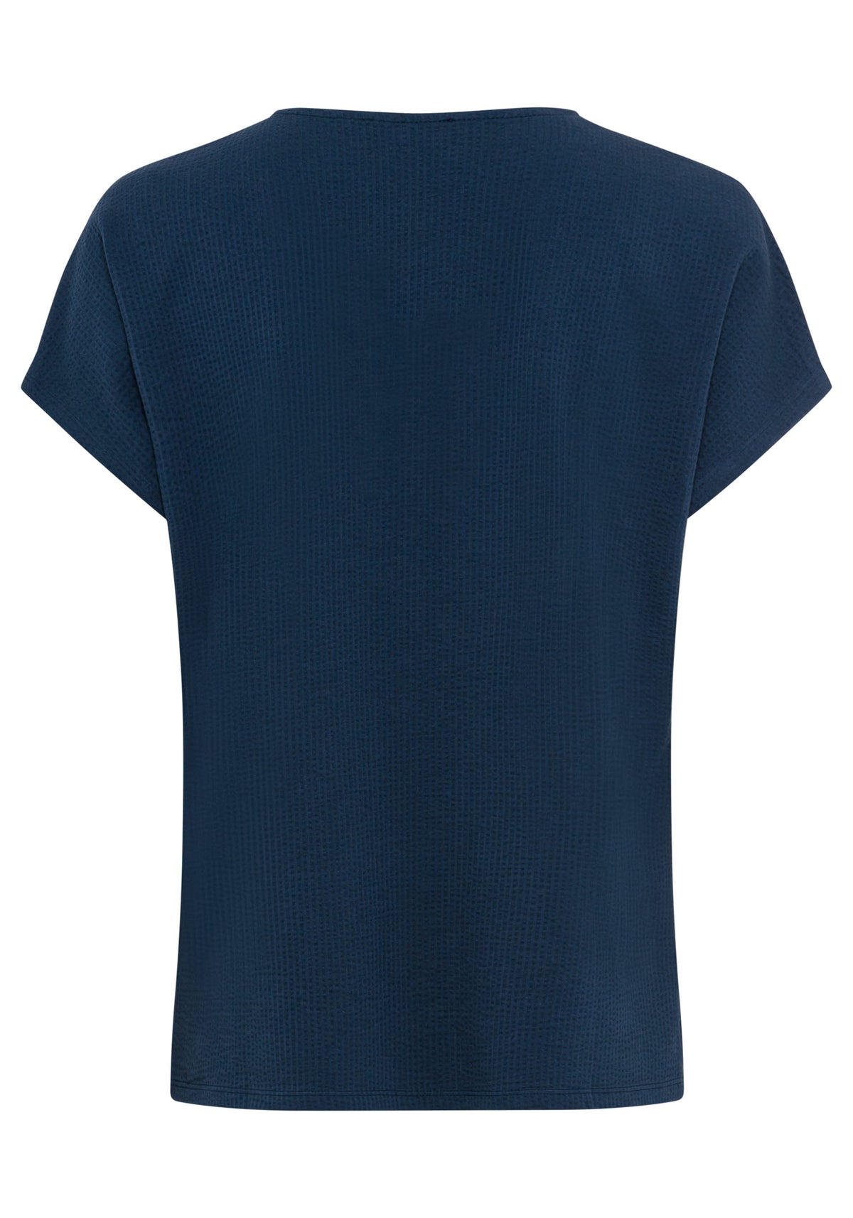 Seersucker V-Neck T-Shirt