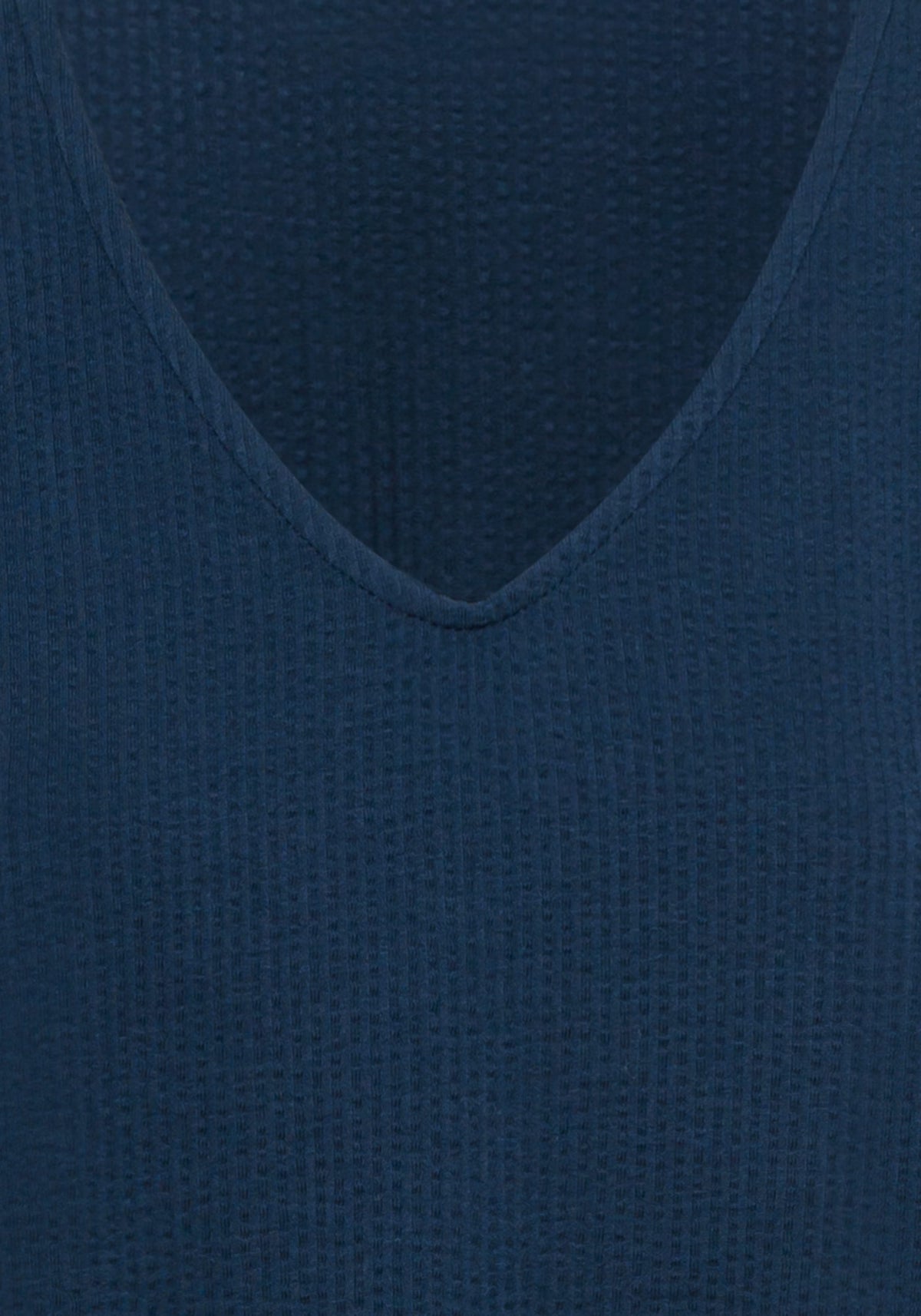 Seersucker V-Neck T-Shirt