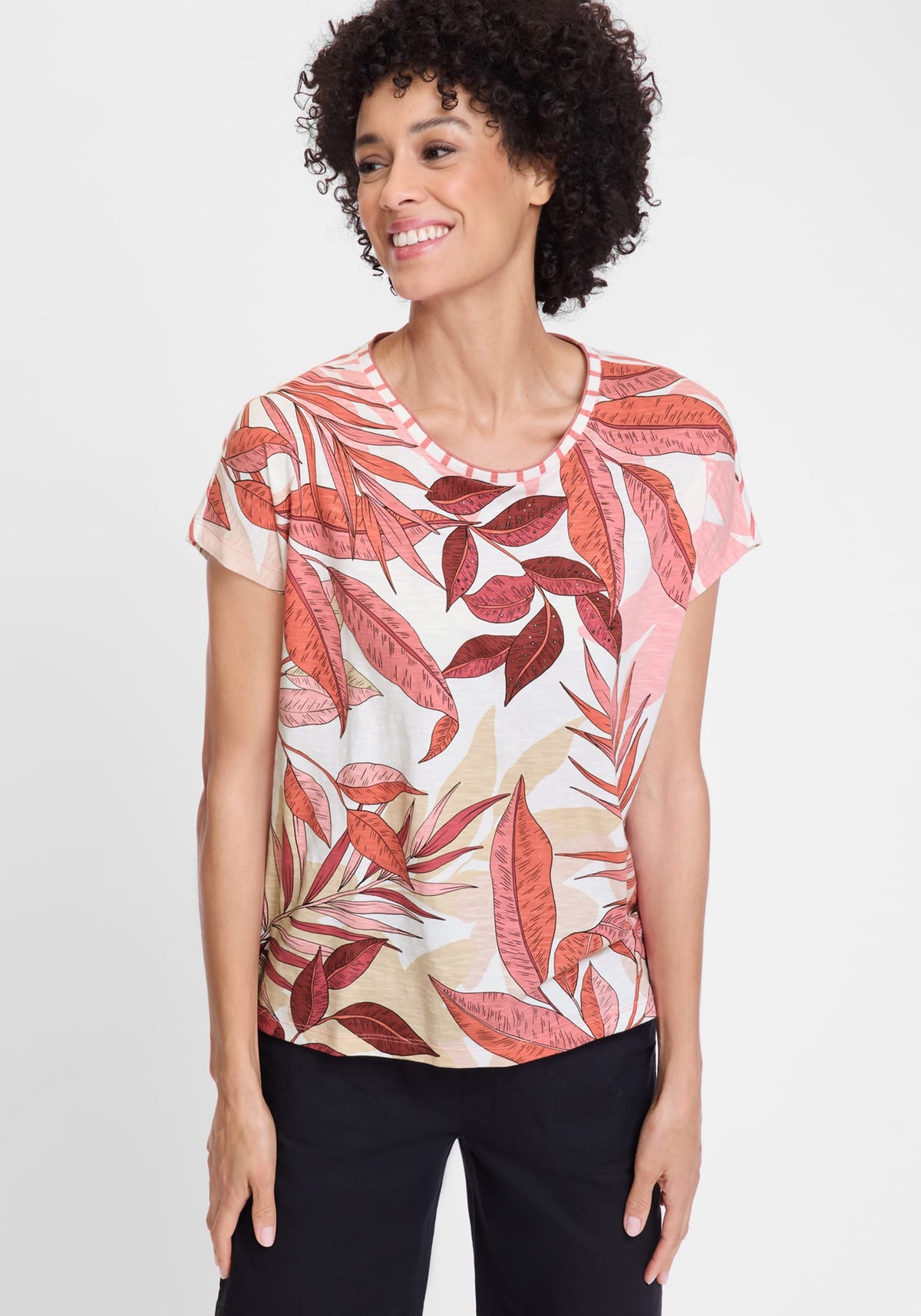 Leaf Print T-Shirt
