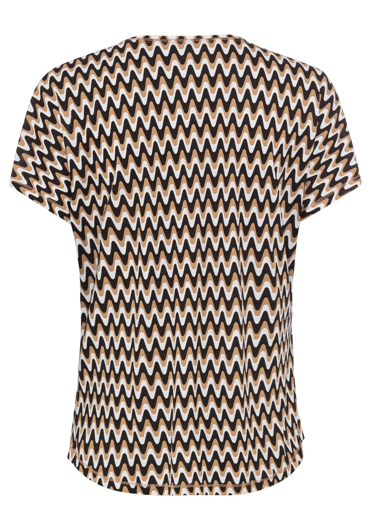 T-shirt à rayures ondulées