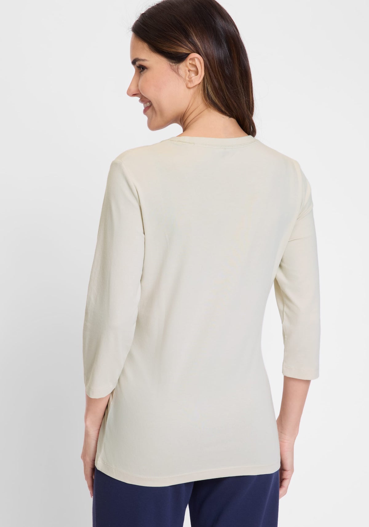 Embellished Placement Print T-Shirt