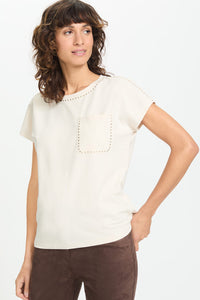 T-Shirt with Stud Detail
