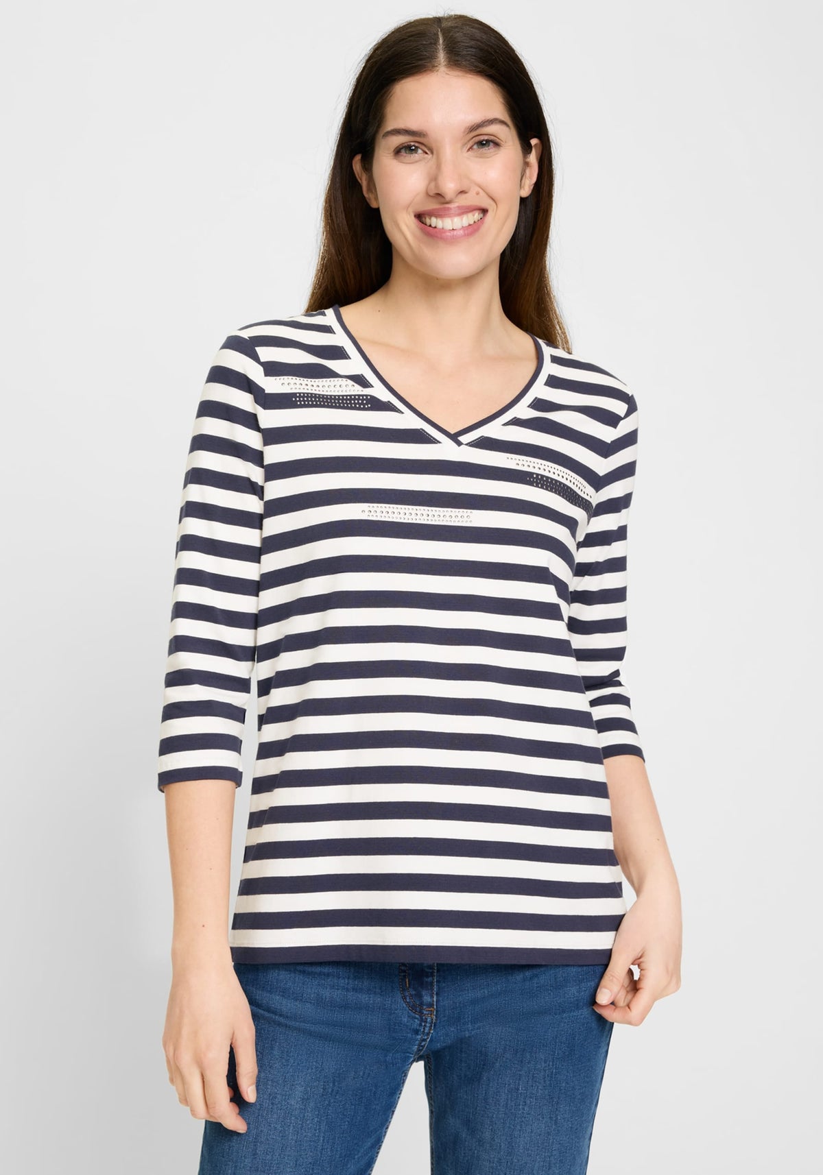 Rhinestone Embellished T-Shirt