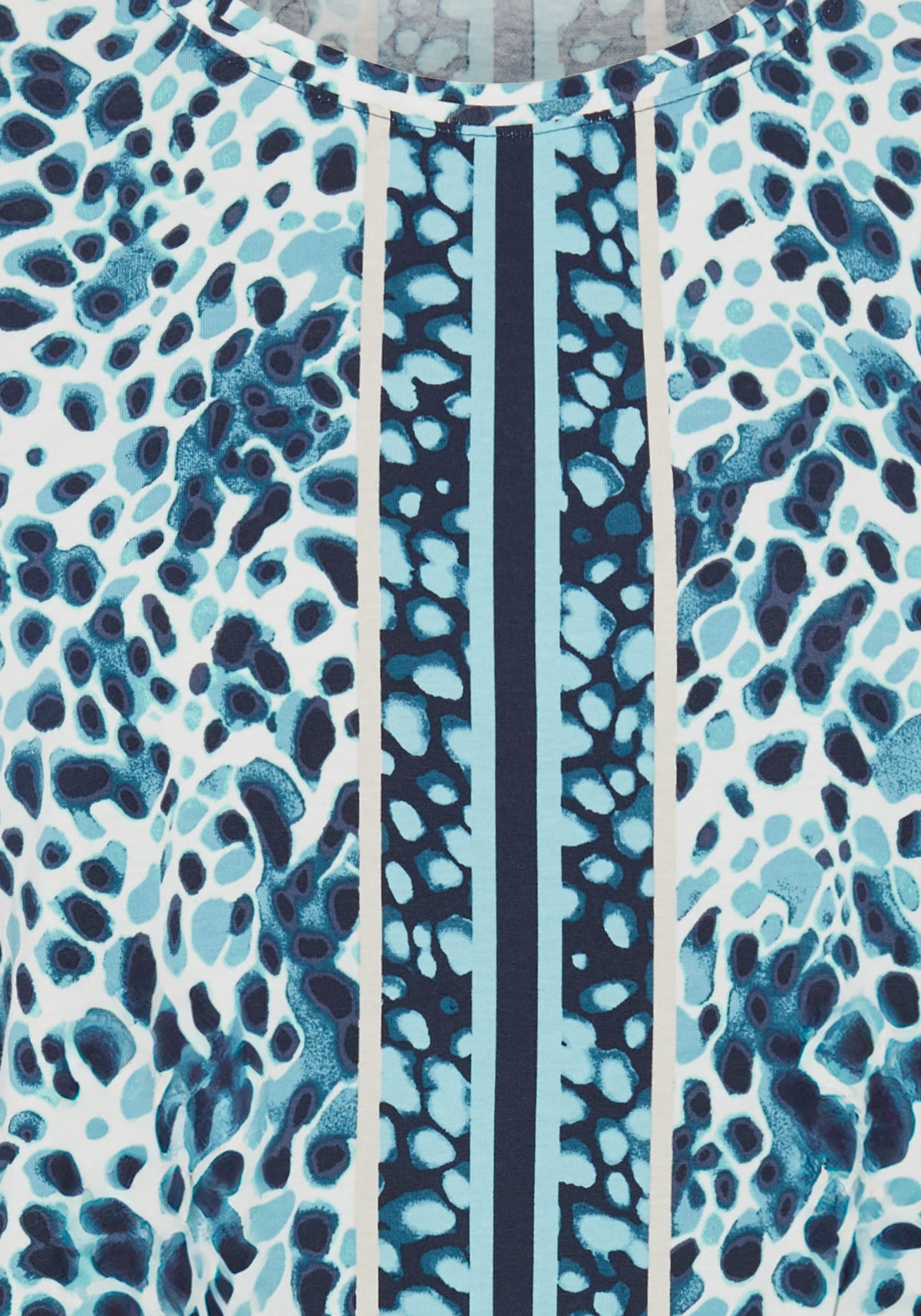 Modern Animal and Border Print T-Shirt