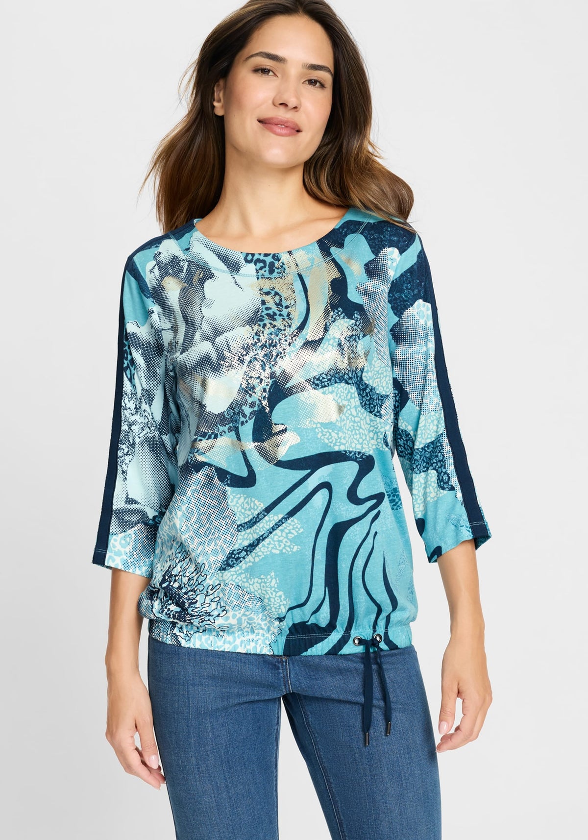 Panneaux Print T-Shirt