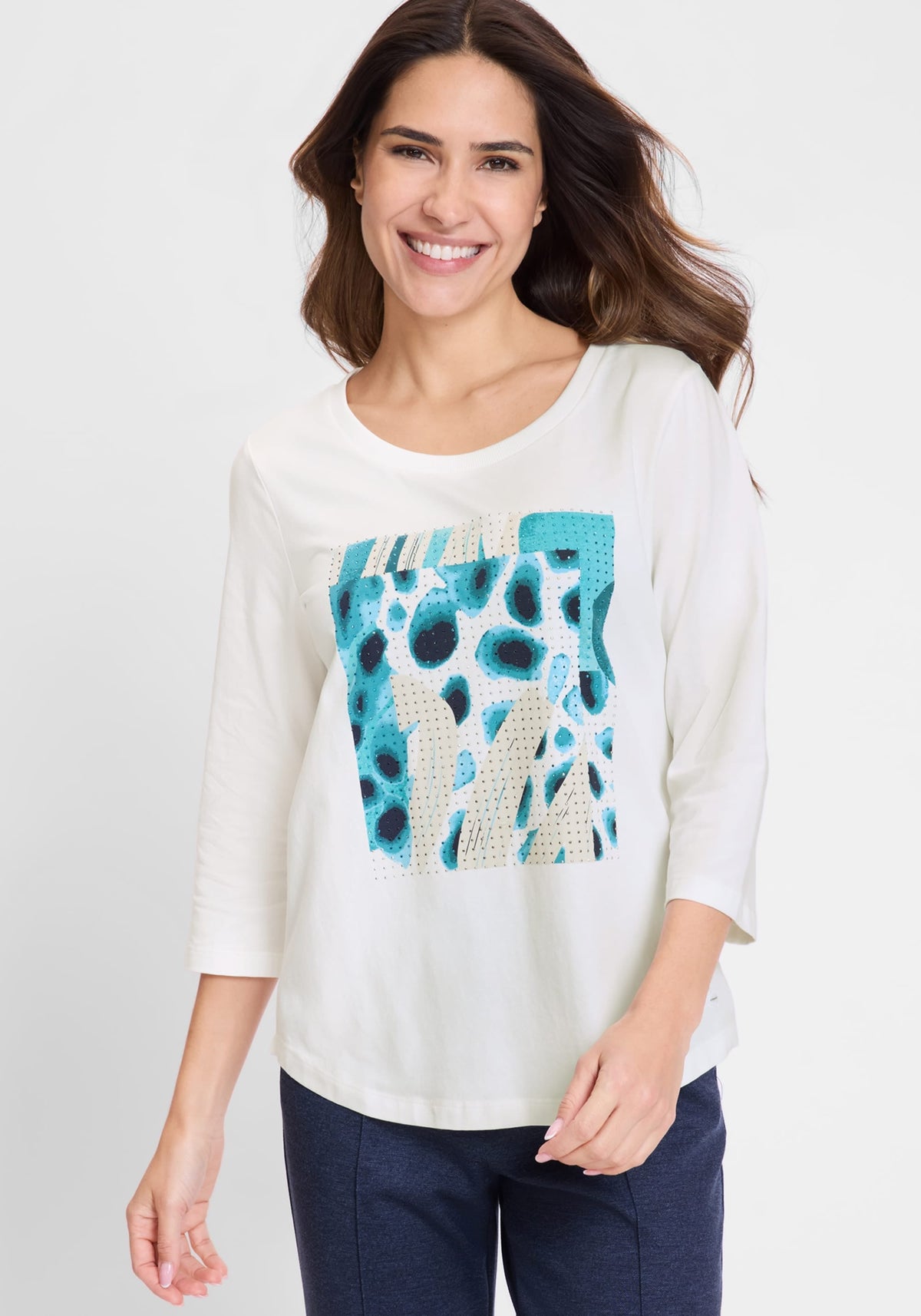 Dazzling Placement Print Tee