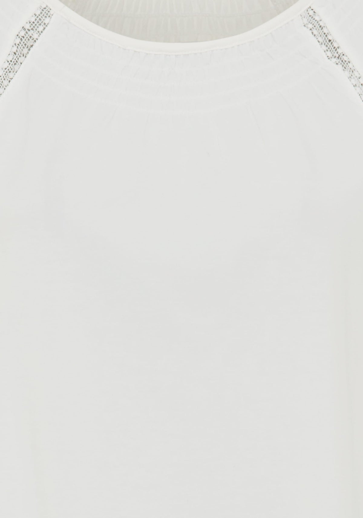 T-shirt en dentelle avec empiècement
