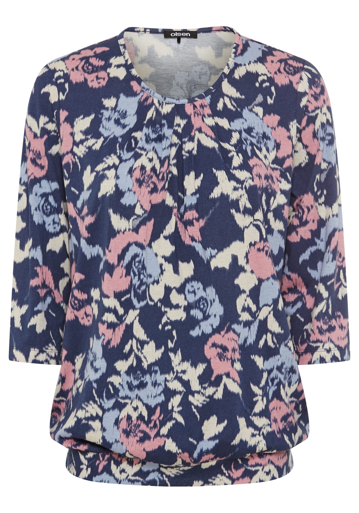 T-shirt à fleurs abstraites