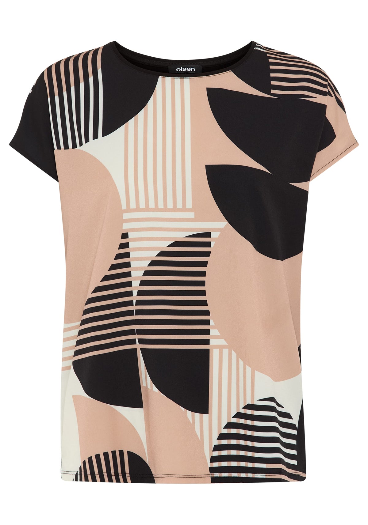 T-shirt géo à supports mixtes