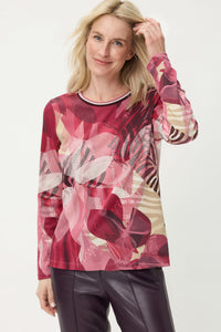 Écharpe imprimée Pannaeux avec bordure à bords effilochés