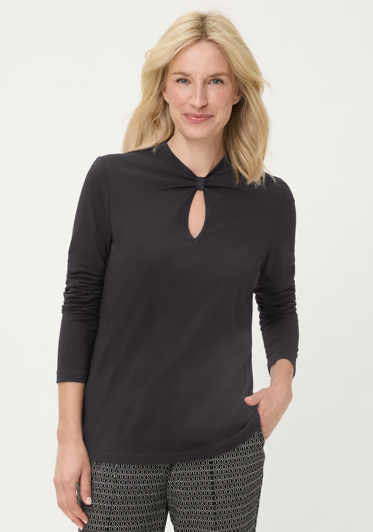 Peekaboo Neck T-Shirt
