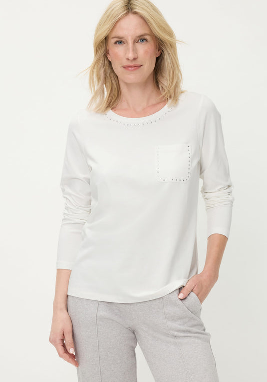 T-Shirt à bordures cloutées