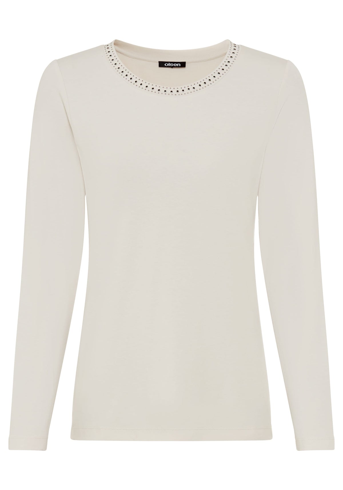 Rhinestone Trim T-Shirt