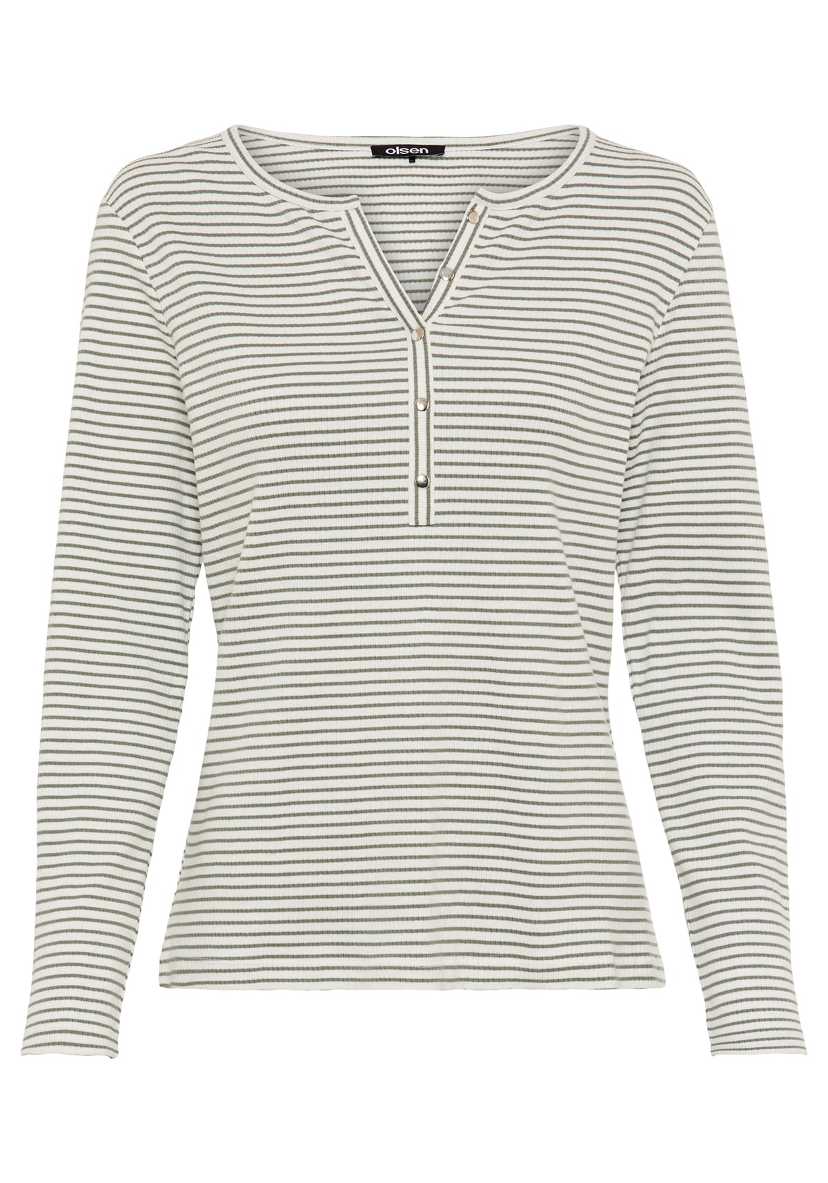 T-shirt Henley en tricot côtelé