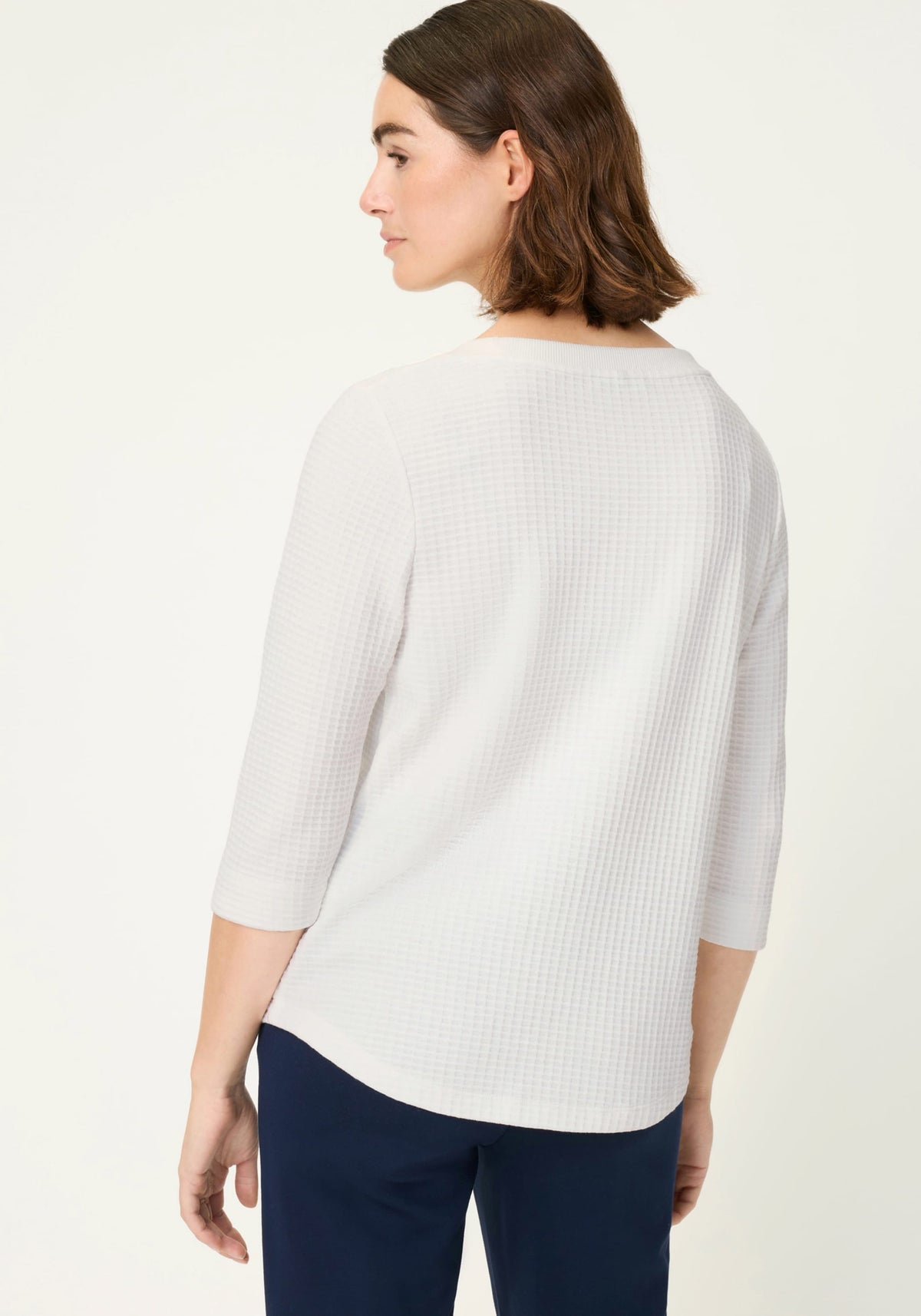 T-shirt en maille gaufrée