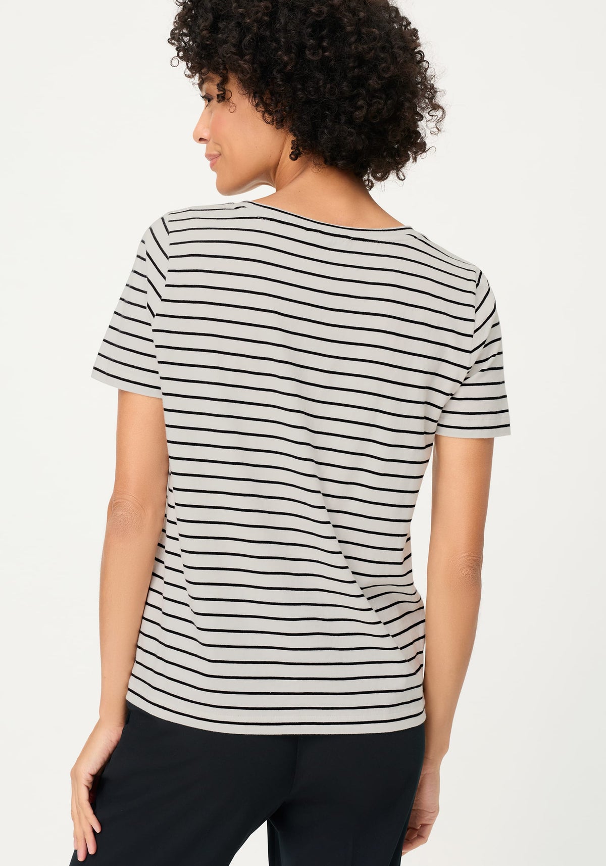 Embrodiered Stripe T-Shirt