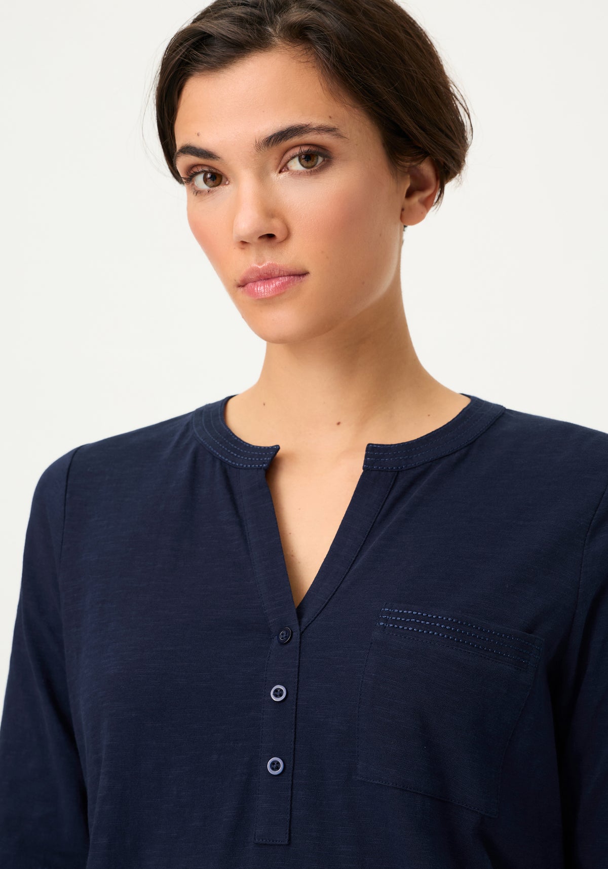 Solid Henley T-Shirt
