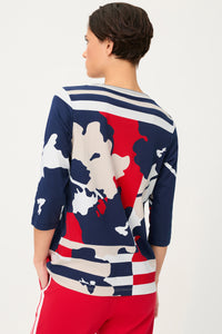 Abstract Camo & Stripe Scarf