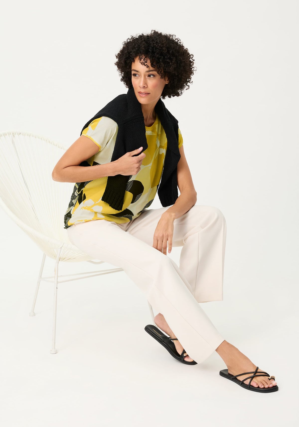 T-shirt imprimé Panneaux