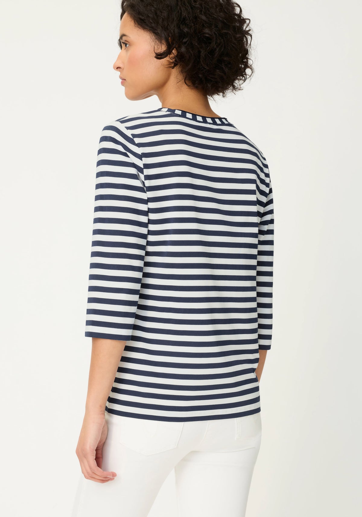 Stripe & Floral Print T-Shirt