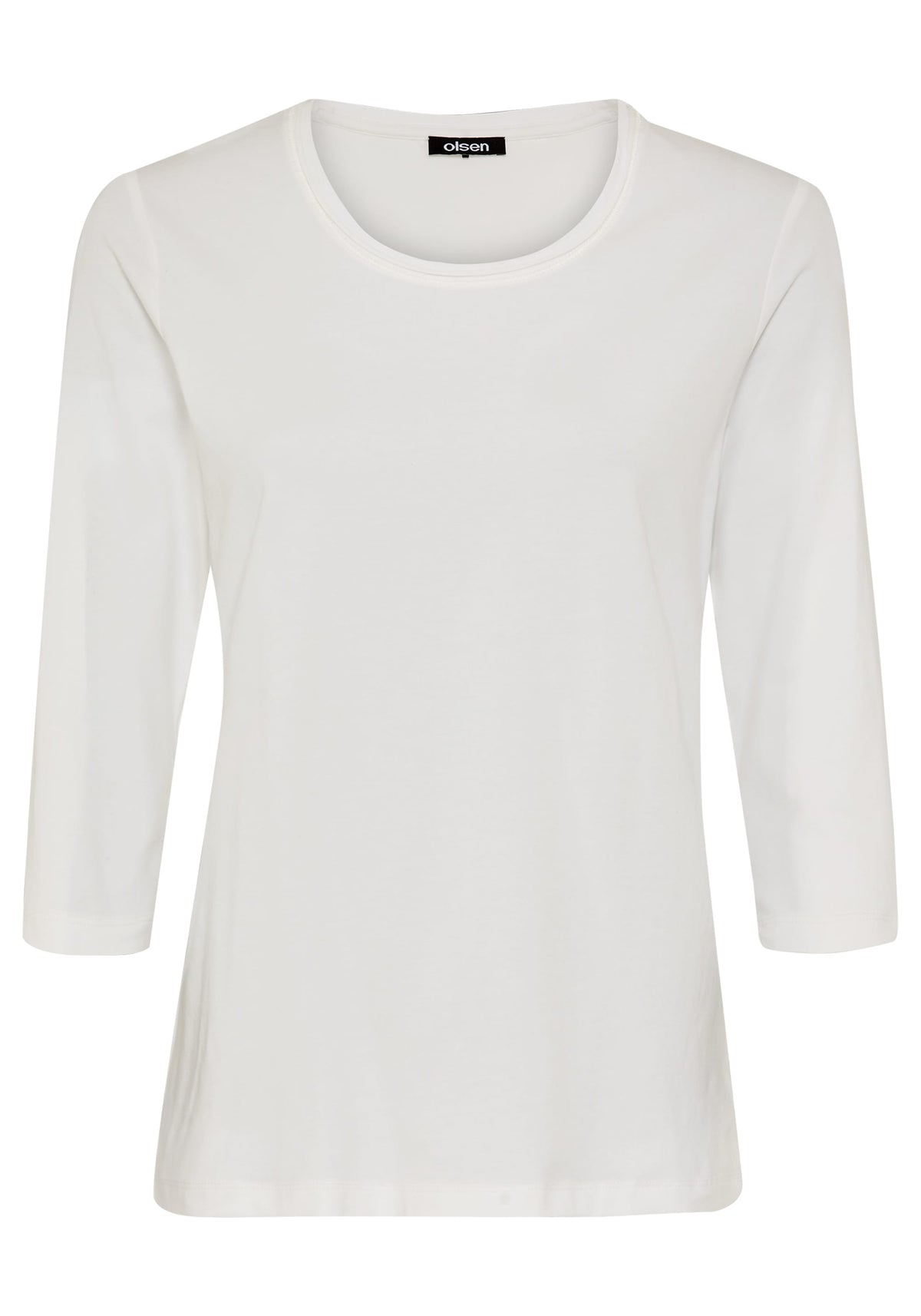 T-shirt à manches 3/4 unies