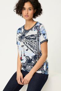 Riviera Scene Print T-Shirt