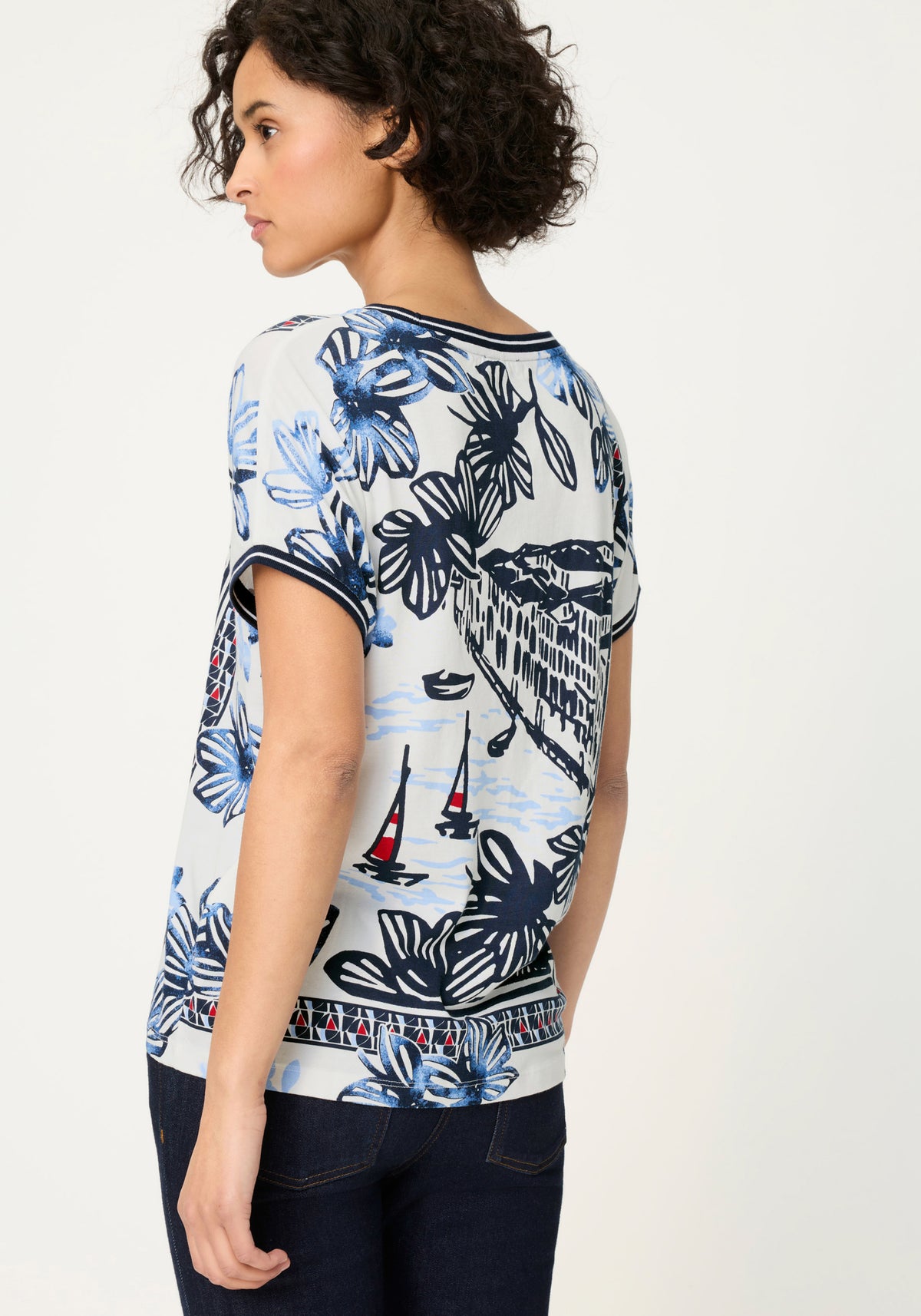 T-shirt imprimé Riviera Scene