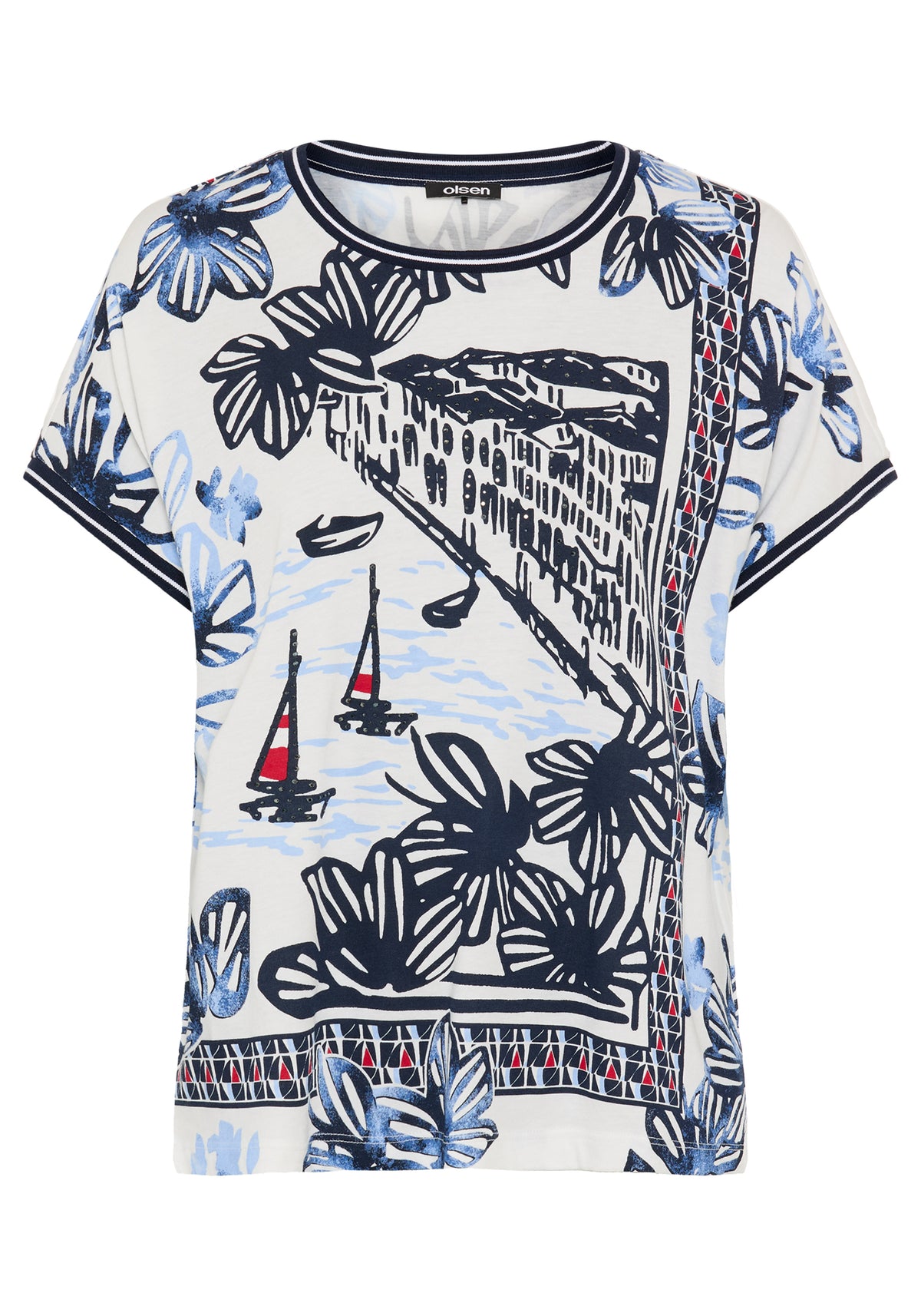 T-shirt imprimé Riviera Scene
