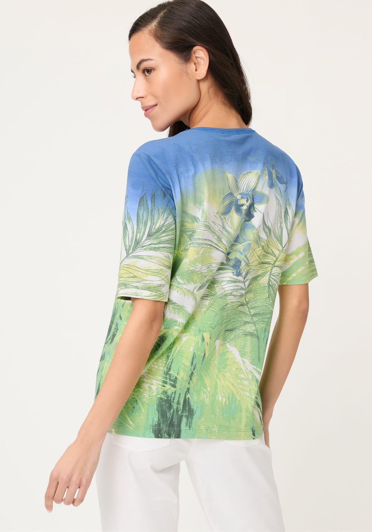 T-shirt à motif botanique
