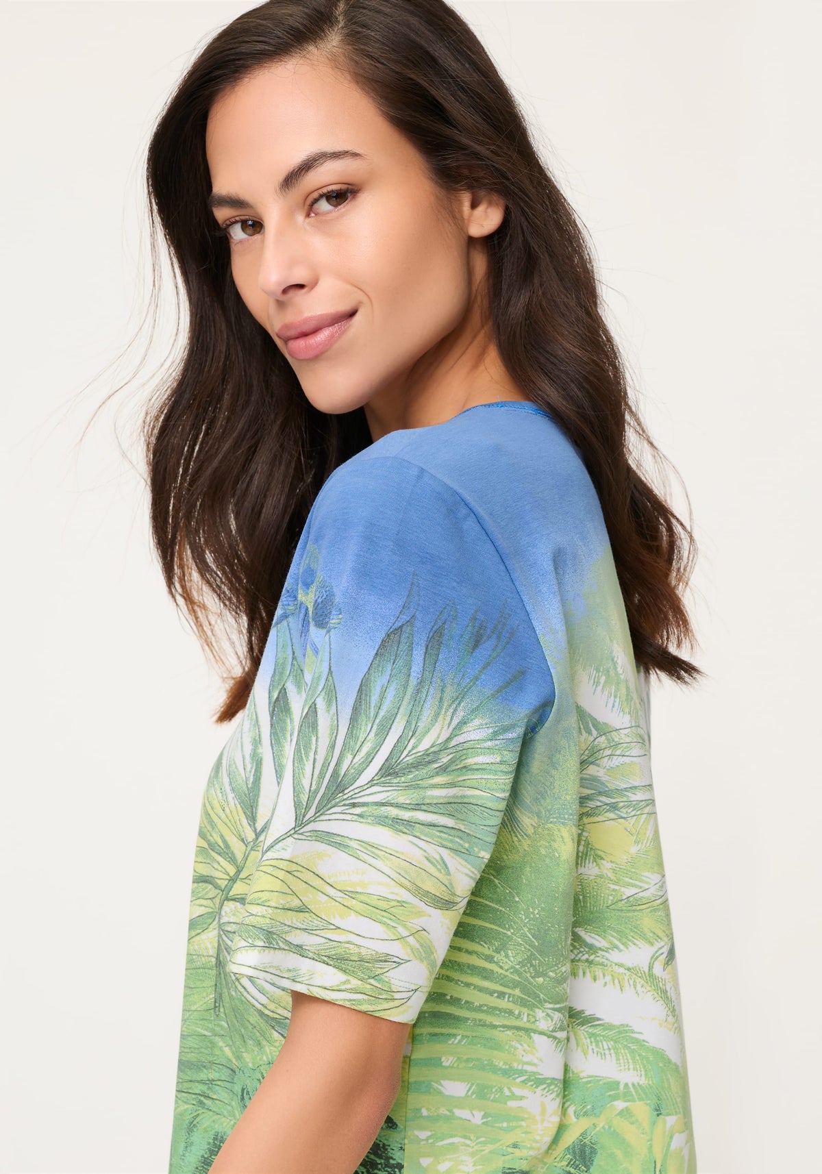 T-shirt à motif botanique