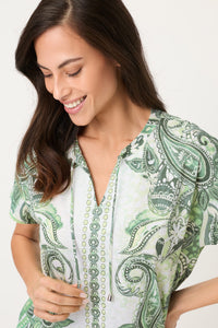 T-shirt à imprimé Paisley Panneaux