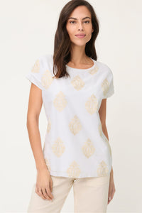 Ornamental Embroidered T-Shirt
