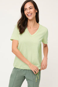 Stripe V-Neck T-Shirt