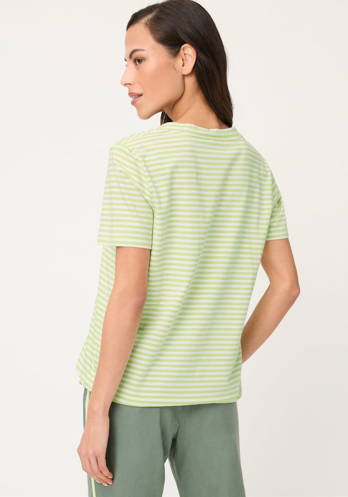 Stripe V-Neck T-Shirt