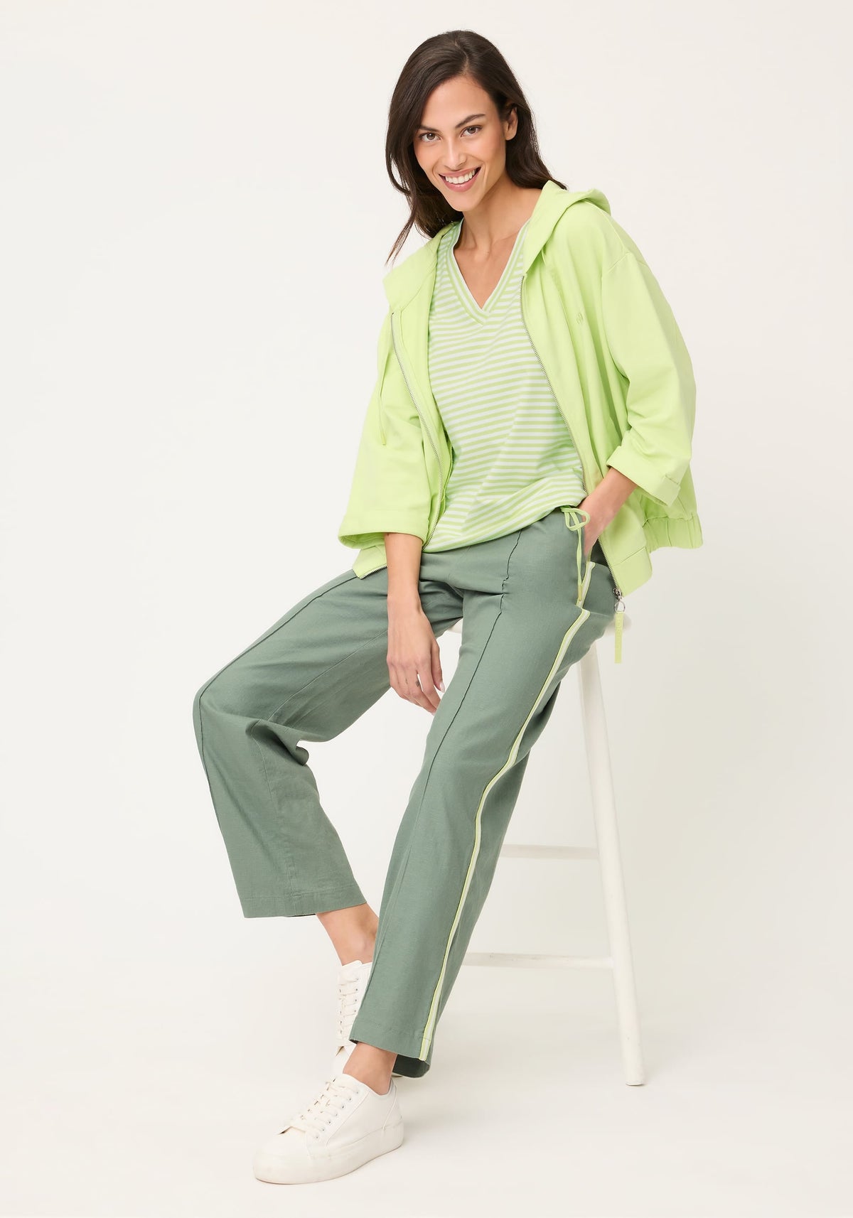 Stripe V-Neck T-Shirt