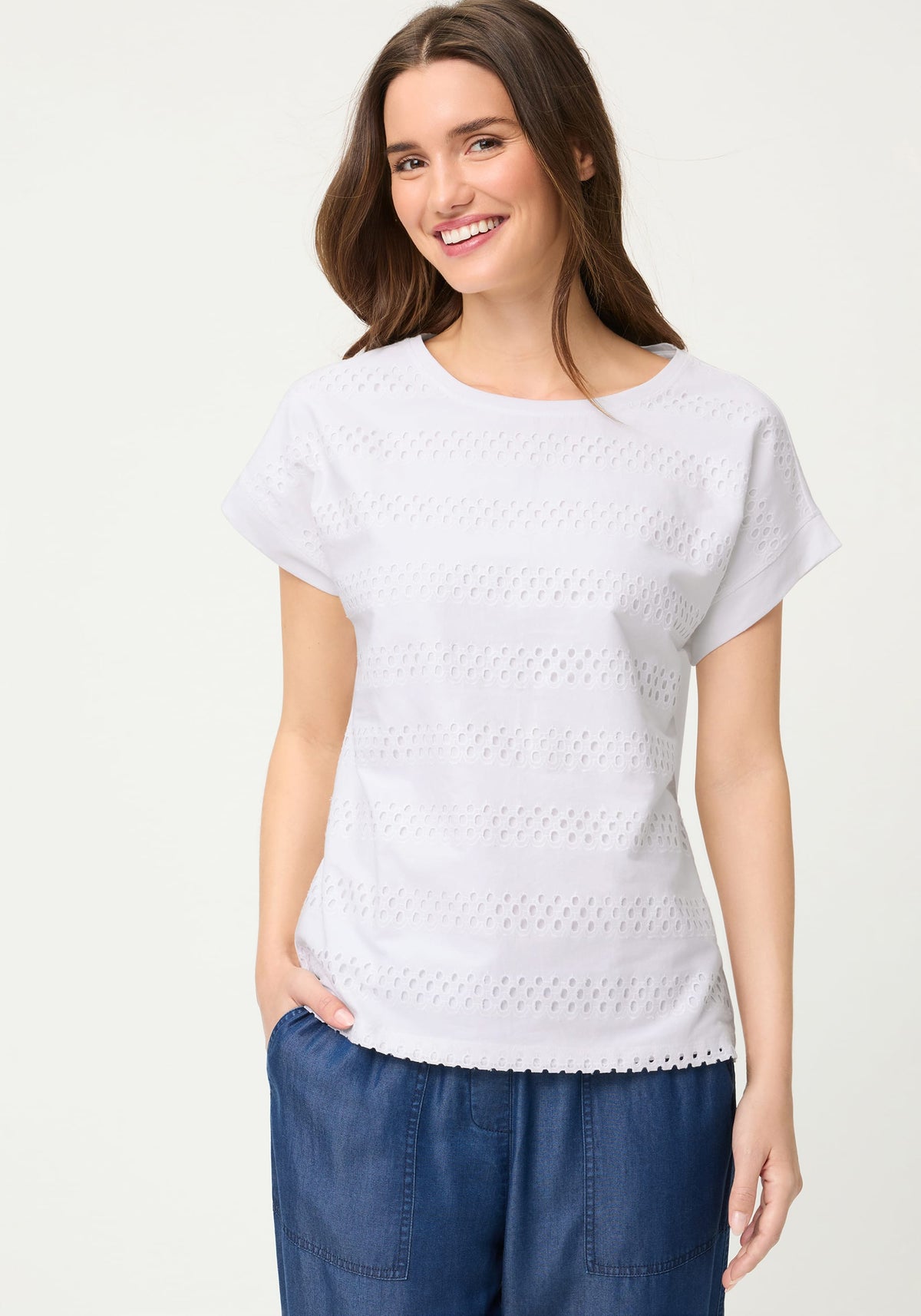 T-Shirt à œillets