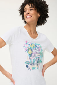 Ciao Amore Placement Print T-Shirt