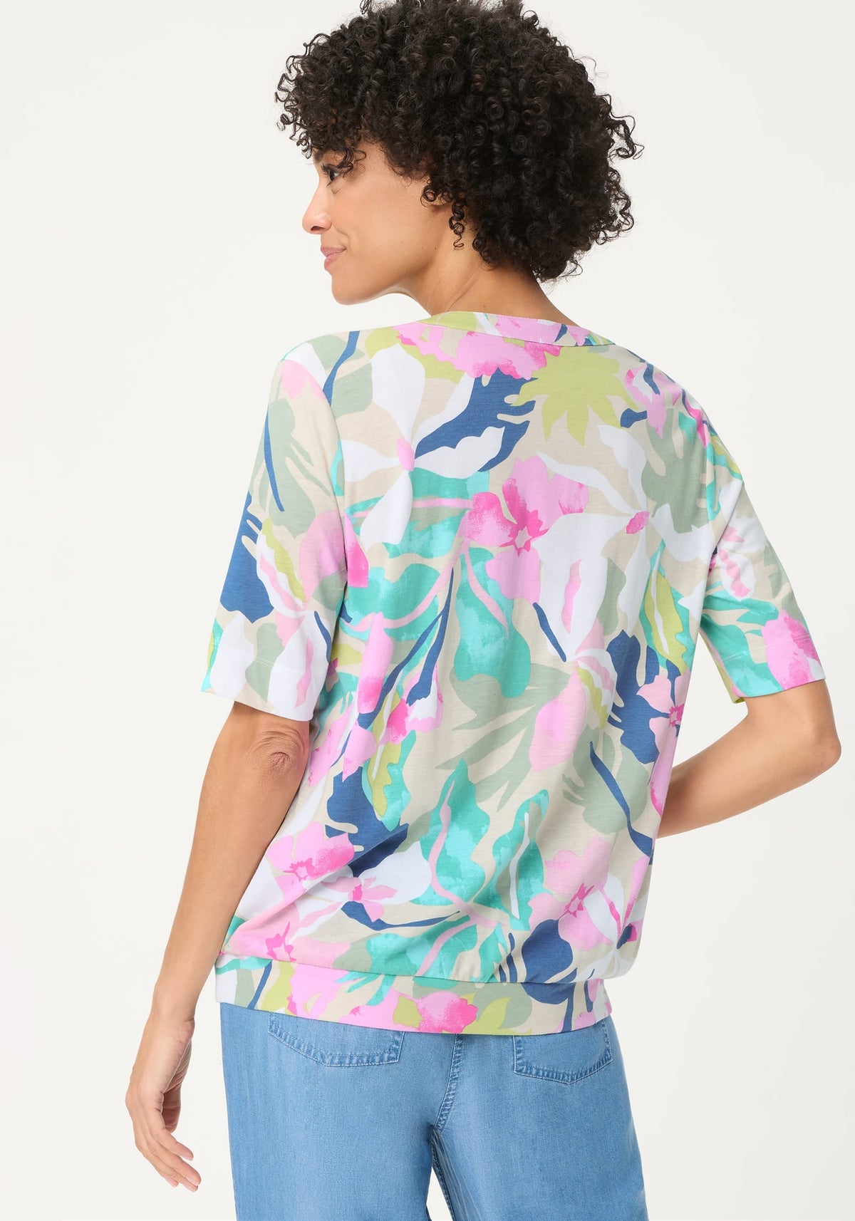 T-shirt à motifs floraux