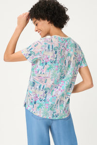T-shirt imprimé « Villa italienne »