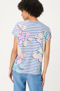 Stripe & Floral T-Shirt