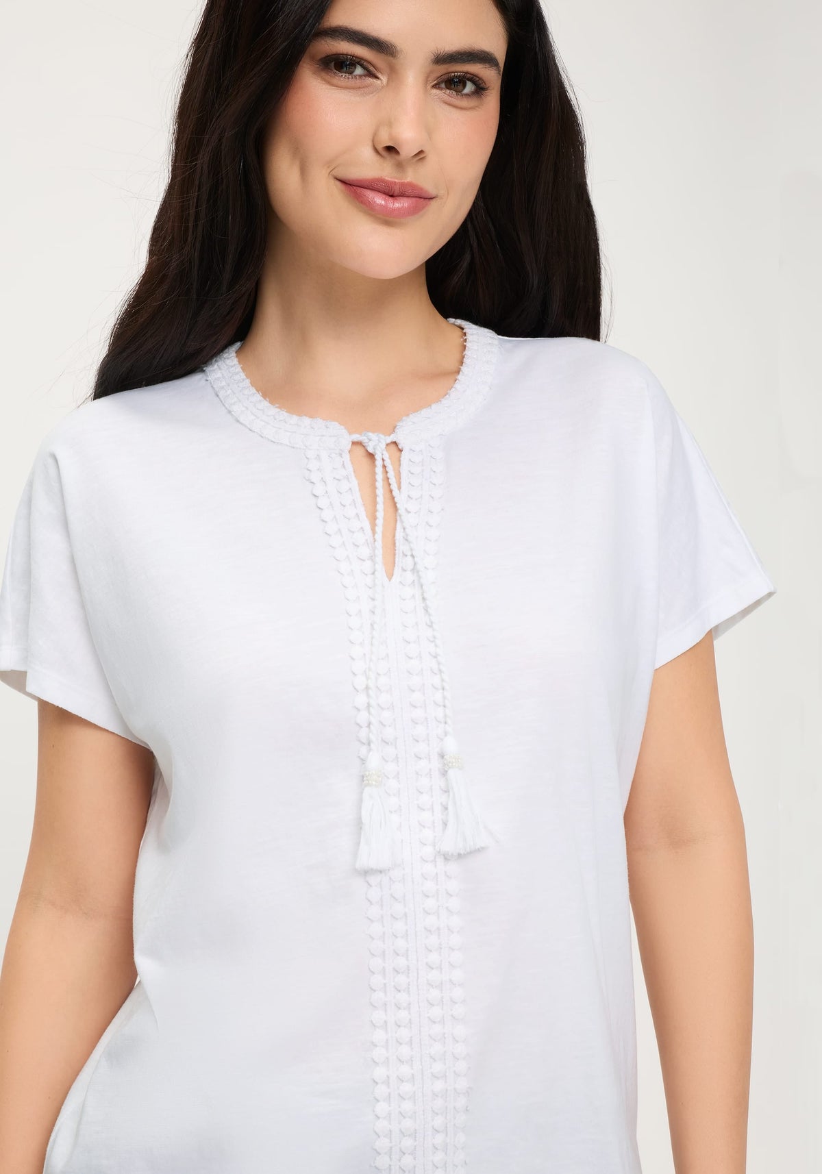 Embroidered Tunic T-Shirt